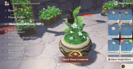 Genshin - Complete the Floral Theme