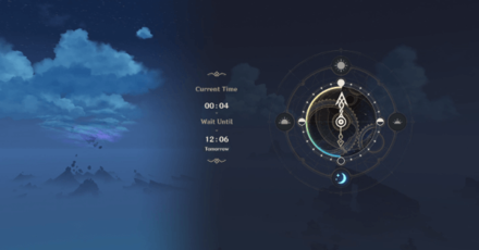 Genshin - The Palace, Dyed in Black - Adjust the Time to 1200 - 1400