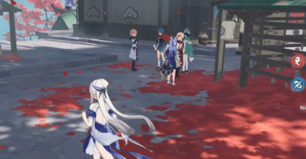 Genshin - The Palace, Dyed in Black - Talk to Kazuha