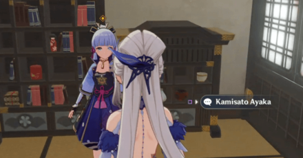 Genshin - The Palace, Dyed in Black - Talk to Ayaka