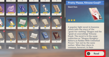 Genshin - Pretty Please Kitsune Guuji - Read from Inventory
