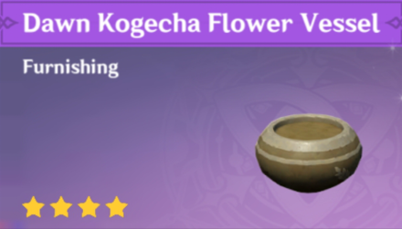 Genshin Impact - How to Get Dawn Kogecha Flower Vessel Furnishing