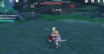 Genshin - Clash of Lone Blades Day 4 - Avoid the Electro Jump