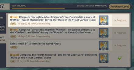 Genshin - Theater Mechanicus Day 4 - BP Reward