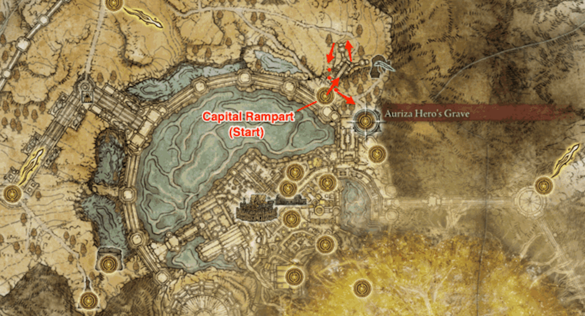 Elden Ring Crucible Knight Location