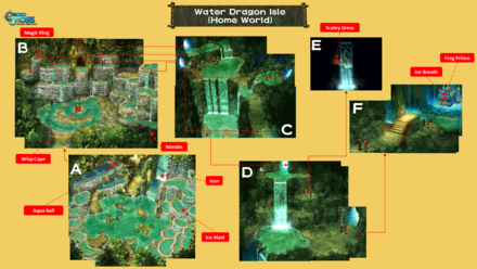 Water Dragon Isle (Home World) Map