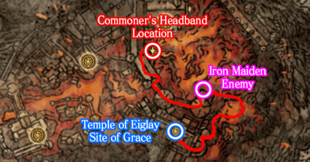 Elden Ring - Located at Volcano Manor Map