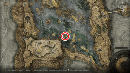 Elden Ring - Dexterity-knot Crystal Tear Map Location