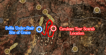 Elden Ring - Located at Sellia, Town of Sorcery Map
