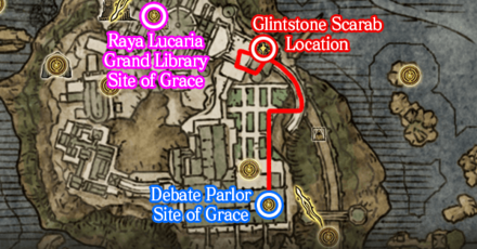 Elden Ring - Located at Raya Lucaria Academy Map