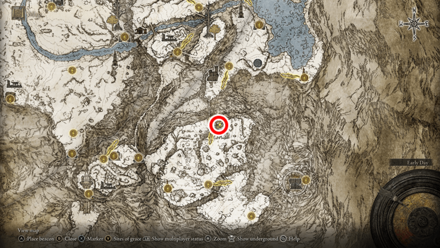 Elden Ring - Crimsonwhorl Bubbletear Map Location