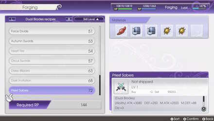 RF5 - recipe with the highest skill requirement