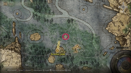 Liurnia of the Lakes Deathbird Location