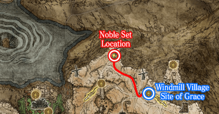 Elden Ring - Located at East Windmill Pasture Map