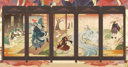 Genshin - Irodori Festival - The Five Kasen Full Illustration