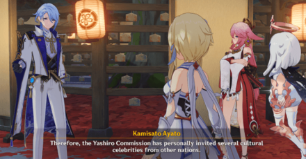 Genshin - Irodori Festival - Ayato and Yae Miko