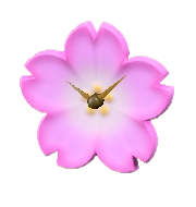 Cherry-Blossom Clock Image