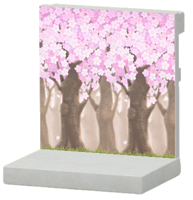 Cherry-Blossom-Trees Wall Icon