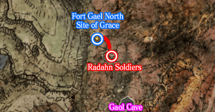 Elden Ring - Dropped by Radahn Soldiers Map
