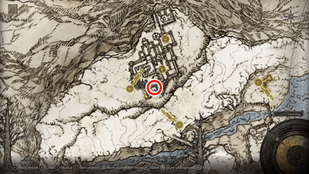 Elden Ring - Cerulean Amber Medallion +1 Map Location