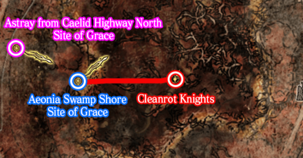 Elden Ring - Dropped by Cleanrot Knights Map