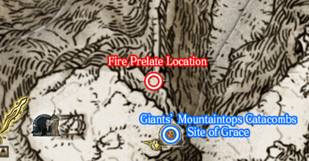 Elden Ring - Dropped by Fire Prelates Map