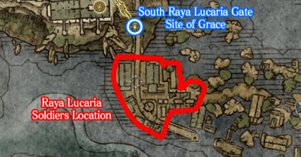 Elden Ring - Dropped by Raya Lucarian Soldiers Map