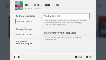 Switch Sports How to Update