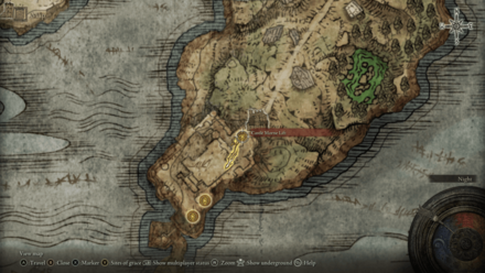 Elden Ring - Castle Morne Misbegotten Map