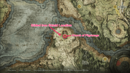 Elden Ring - How To Get Guilded Iron Shield Location.png