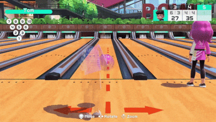 Nintendo Switch Sports - Bowling - How to Aim