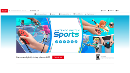 Nintendo Switch Sports - Go to Nintendo Official Website