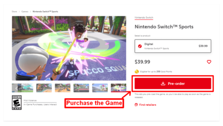 Nintendo Switch Sports - Purchase the Game