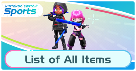 Switch Sports List of All Items