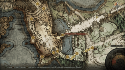 Elden Ring - Golem Greatbow Location Limgrave Map