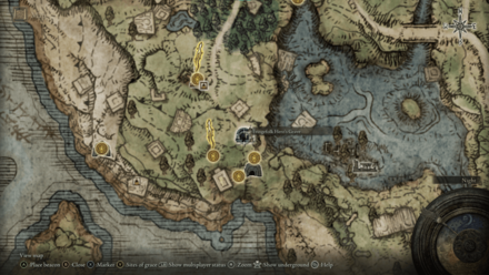 Elden Ring - Erdtree Greatbow Location Map