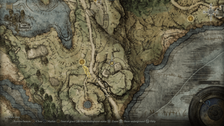 Elden Ring - Great Epee Location Map