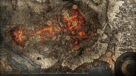 Elden RIng - Godskin Stitcher Location Map