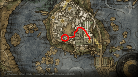 Elden Ring - Dropped by Marionette Soldiers Map