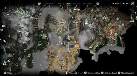 The Hive Rebel Camp Map