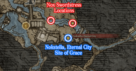 Elden Ring - Located at Nokstella, Eternal City Map