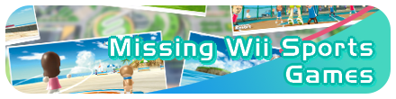 Missing Wii Sports Games