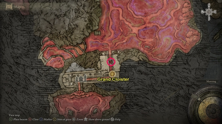 Grand Cloister Ulcerated Tree Spirit Location