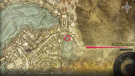 Leyndell, Ashen Capital Ulcerated Tree Spirit Location