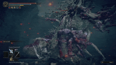 Attack Ulcerated Tree Spirit from the side