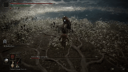 Malenia Side Step Slash Right Parry