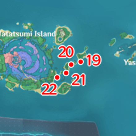 Genshin - Ley Line Outcrops - Inazuma Watatsumi Island