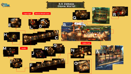 S.S. Zelbess (Home World) Map