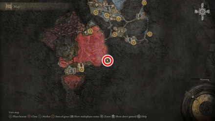 Elden Ring - Somber Smithing Stone 8 Northeast of Grand Cloister Map Location