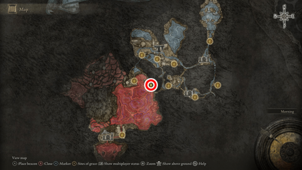 Elden Ring - Somber Smithing Stone 7 East of Lake of Rot Shoreside Map Location